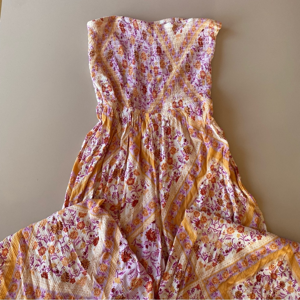 Ribbed Floral Wideleg Jumpsuit *size small*